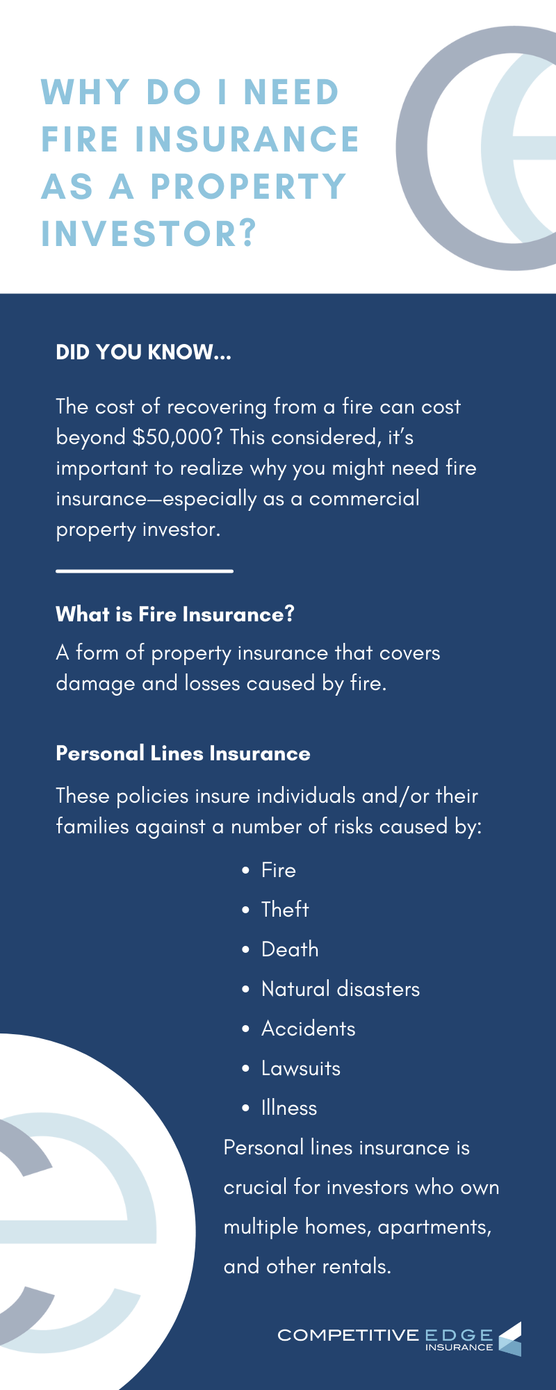 General Fire Insurance Why Do I Need Fire Insurance as a Property Investor? - Competitive Edge ...